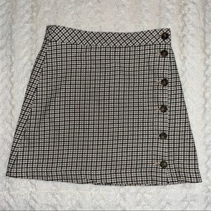 H&M Womens Multi Color Button Up Skirt